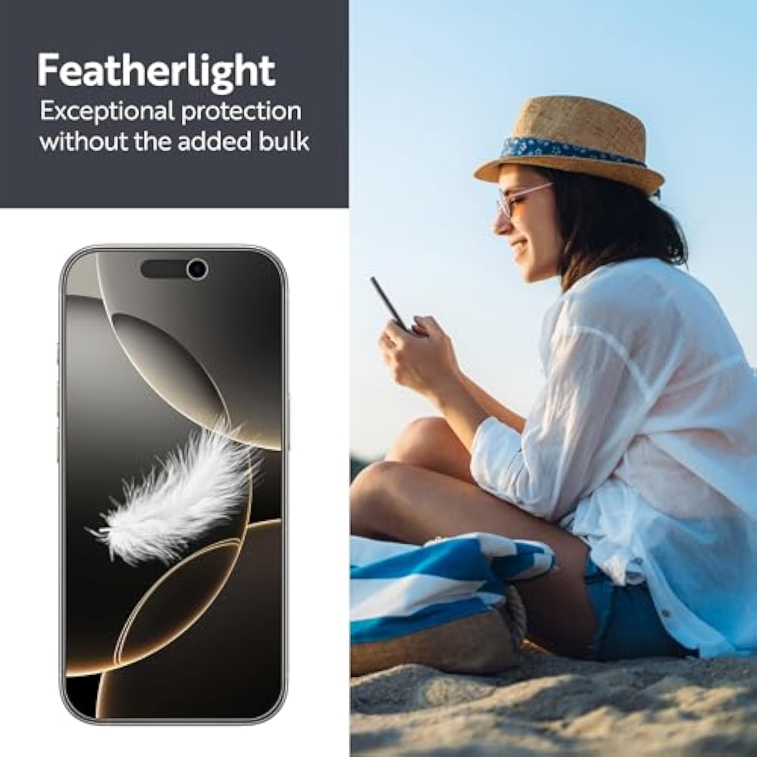ArmorSuit 2 Pack for iPhone 16 Pro Screen Protector Case Friendly MilitaryShield HD Clear Film - Made in USA
