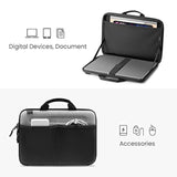 tomtoc Slim Hard Case for 13-inch MacBook Air M3 2024 M2/A2681 M1/A2337, MacBook Pro 2022-2016 M2/A2686 M1/A2338, Organized Protective Shoulder Bag with Tablet Pocket for Up to 11 iPad Air/Pro