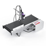 Js740 Inkjet Coding Machine With Mini Conveyor Belt, Automatic Online Inkjet Printer With 42Ml Original Quick-Drying Ink, Industrial Batch Code Printer Date/Barcode/Qr Code/Number/Label