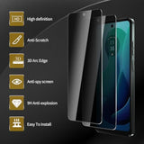 3 Pack Privacy Screen Protector For Motorola Moto G 5G 2024 / Moto G Play 5G 2024, Anti Spy Tempered Glass 9H Hardness, Black Protector Anti Spy, Bubble Free, Anti-Scratch