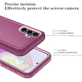 Samsung Galaxy A37 5G Phone Case, Wine Red and Pink Color Options, 3-Layer Heavy Duty Full-Body Protector