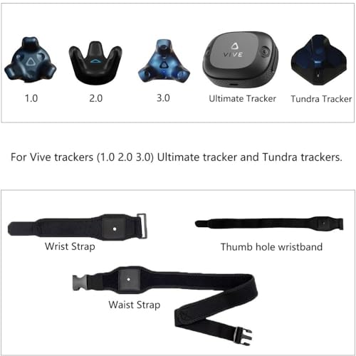 Htc Vive Full Body Trackers Belt, Trackers Fixed Belt, For Virtual Reality, Tundra Tracker Straps,1 Belt, 2 Bowl Straps, 2 Thigh Straps.
