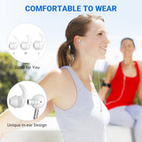 Earbuds Wired 3.5mm Headphones for School PC, Noise Cancelling Ear Buds Wired with Microphone Case Magnet Wire Plug in Earphones for