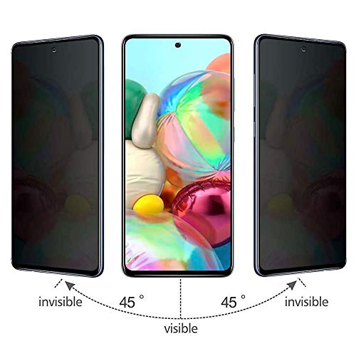 [2 Pack for  Galaxy A71 5G SM-A716U Privacy Tempered Glass Screen Protector Anti-spy 9H Hardness Front Glass Protector
