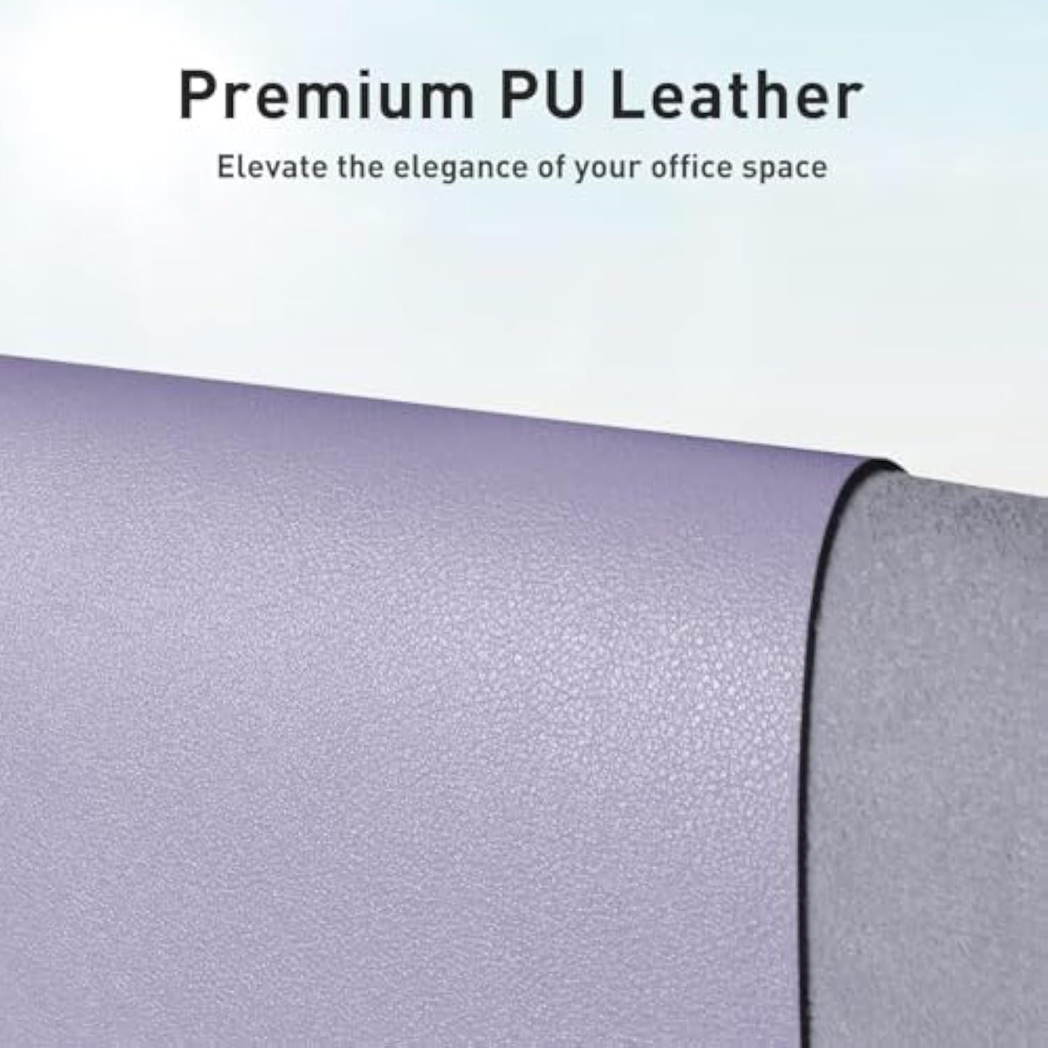 Leather Desk Pad Protector, Mouse Pad, Office Desk Mat, Non-Slip Pu Leather Desk Blotter, Laptop Desk Pad, Waterproof Desk Writing Pad For Office And Home (23.6" X 13.7", Lavender)