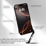 For Iphone 17 Pro Max Metal Case Bumper, Compatible With Magsafe, Slim Metal Frame Backless Fast Heat Dissipation, 4 Corner Shockproof Protection Phone Cover Case For Iphone 17 Pro Max (Black)