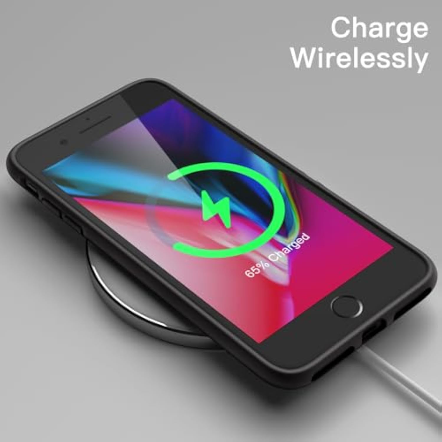 JETech Silicone Case for iPhone SE 3/2 (2022/2020 Edition), iPhone 8 and iPhone 7, 4.7-Inch, Silky-Soft Touch Full-Body Protective Case, Shockproof Cover with Microfiber Lining (Black)