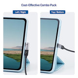 Cable Matters Combo-Pack 40Gbps Right Angle USB-C Adapter Kit with 240W PD (90