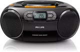 Portable Cd Player Boombox - Portable Mp3 Player And Cassette Tape Player, Boom Box Compact Stereo Sound System With Dynamic Bass Boost, Take Your Music Outside With Usb Hifi Music Player