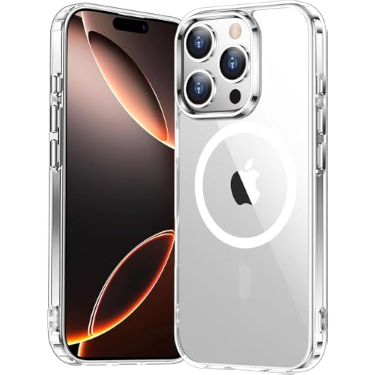 For Iphone 16 Pro Max Case Clear, [Compatible With Magsafe][Anti-Yellowing][-Grade Protection] Shockproof Slim Magnetic Phone Case For Iphone 16 Pro Max, Transparent