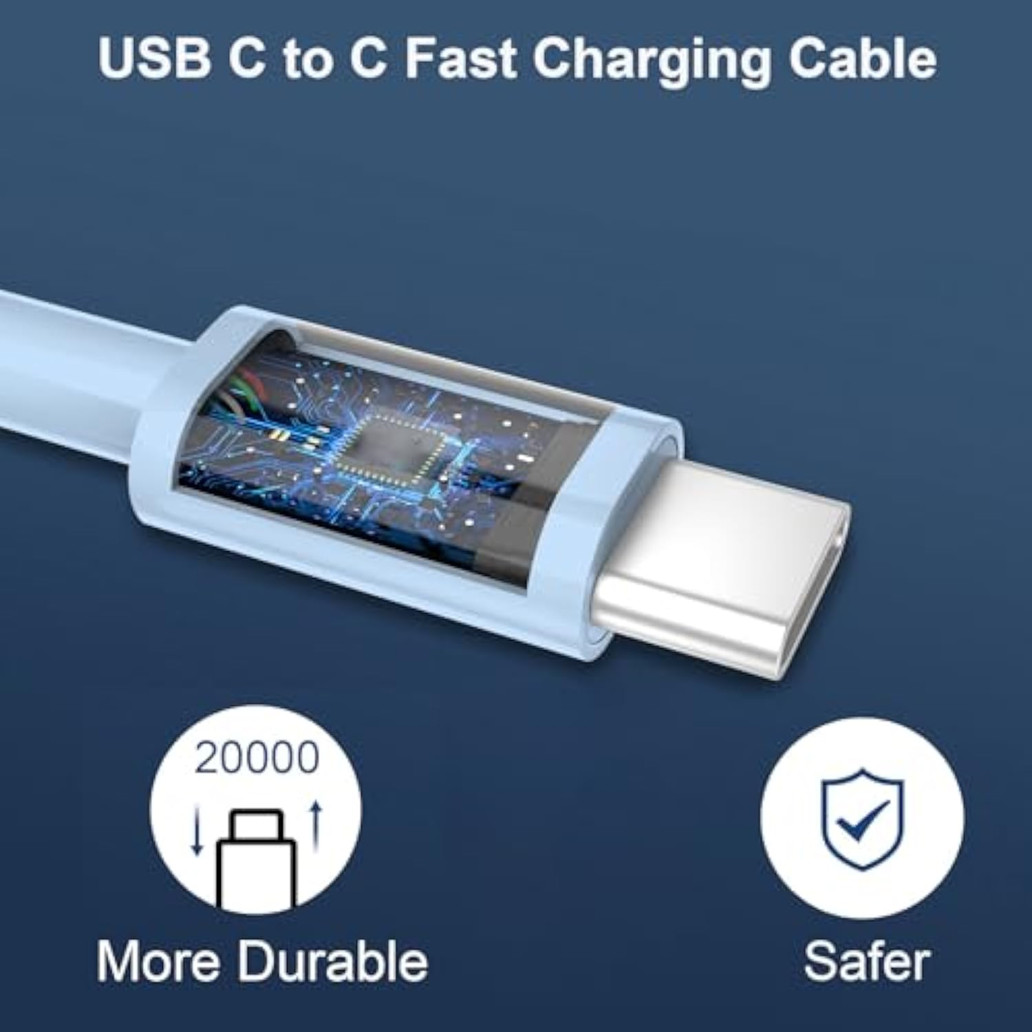 Usb C Charger For Iphone 16/15 Pro Max, 20W Dual Port Usb C Fast Charger Block With 10Ft Long Usb C To C Fast Charging Cord Cable For Iphone 16 15 Pro Max/16 15 Pro/16 15/16 15 Plus,Android Phone