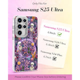 Galaxy S25 Ultra Case with Holographic Diamond Bling Lens Protector for Women Girls - Compatible with Magsafe Aesthetic Cute Phone Case