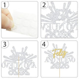 12pcs Feliz Año Nuevo 2026 Party Centerpiece Sticks Decorations