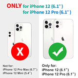 Compatible With Iphone 12 Pro Waterproof Case - Full Body Shockproof Dustproof Phone Screen Protector Rugged Waterproof Case For Iphone 12 & 12 Pro 6.1 Inch Black