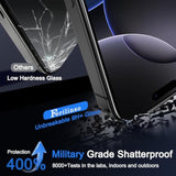 [Auto Dust Install] 3 Pack Screen Protector For Iphone 16 Pro [Phone Case Fit], 3 Tempered Glass Camera Lens Protector Accessories For Apple