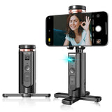 Auto-Tracking Phone Tripod, 360° Rotation Auto Face Tracking Tripod with Gesture & Remote Control, Cell Phone Tripod Stand for Recording, Universal