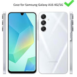 For Samsung Galaxy A16 5G/4G Case: Cute Flowers Floral Design For Girls Women Slim Soft Tpu Bumper Shockproof Silicone Cell Phone Cover (Mint Green/Magnolia)