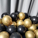 Black And Gold Balloon Garland Arch Kit, Total 142 Pcs 18" 12" 10" 5"