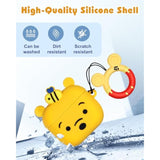 Boaretiu For Airpods 4Th Case - With Keychain For Airpods 4Th Generation Case (2024) Yellow Bear Cute Kawaii Funny 3D Soft Silicone Fun Cool For Girls Women Teens For Air Pods 4 Cover