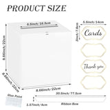White Wedding Card Box For Wedding Cards At Reception, Birthday, Baby Shower, Graduation Box Party, Raffle, Anniversaries?Money Boxes Holder
