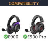 Earpads Replacement For Eksa E900/E900 Pro Gaming Headphones, Ear Pads Cushions With Durable Mesh Fabric, Noise Isolation Foam - Black