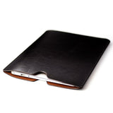 Executive Sleeve For Macbook Pro 13 (2016, 2017, 2018, 2019) & Macbook Air 13 Retina (2018 & 2019): Elegant Dark Brown Synthetic Leather Pouch Case, Slim, Simple, Professional Laptop Cover