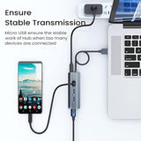 Usb 3.0 Hub 4-Port Usb A Splitter Ultra-Slim Usb Data Hub Portable Usb Port Ex