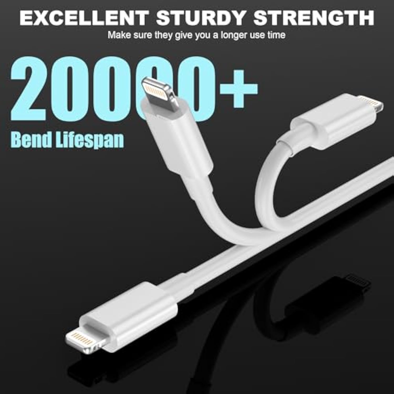 Car Apple Carplay Cable, Usb A To Lightning Cable, Apple Mfi Certified Charger Cord Compatible With Iphone 14Pro Max/14/13/12/11/Xs/Xr/X/8/7, Ipad 4/5/6/7/8, Air 2/3, Car Charging Cable (3Ft)