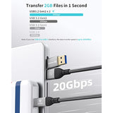 Usb 4 Cable Compatible With Thunderbolt 4 Cable [5Ft], 40Gbps Data/ 8K@60Hz Vi