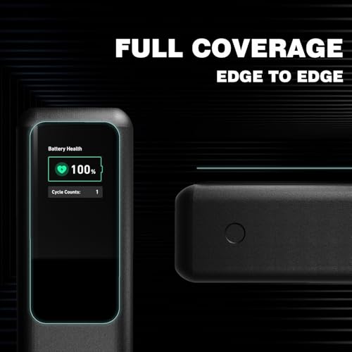 Screen Protector 2-PCS Compatible with Anker Laptop Power Bank (A1695), 9H Hard Glass Protector, Anti-Shatter Full Coverage Film with Precision