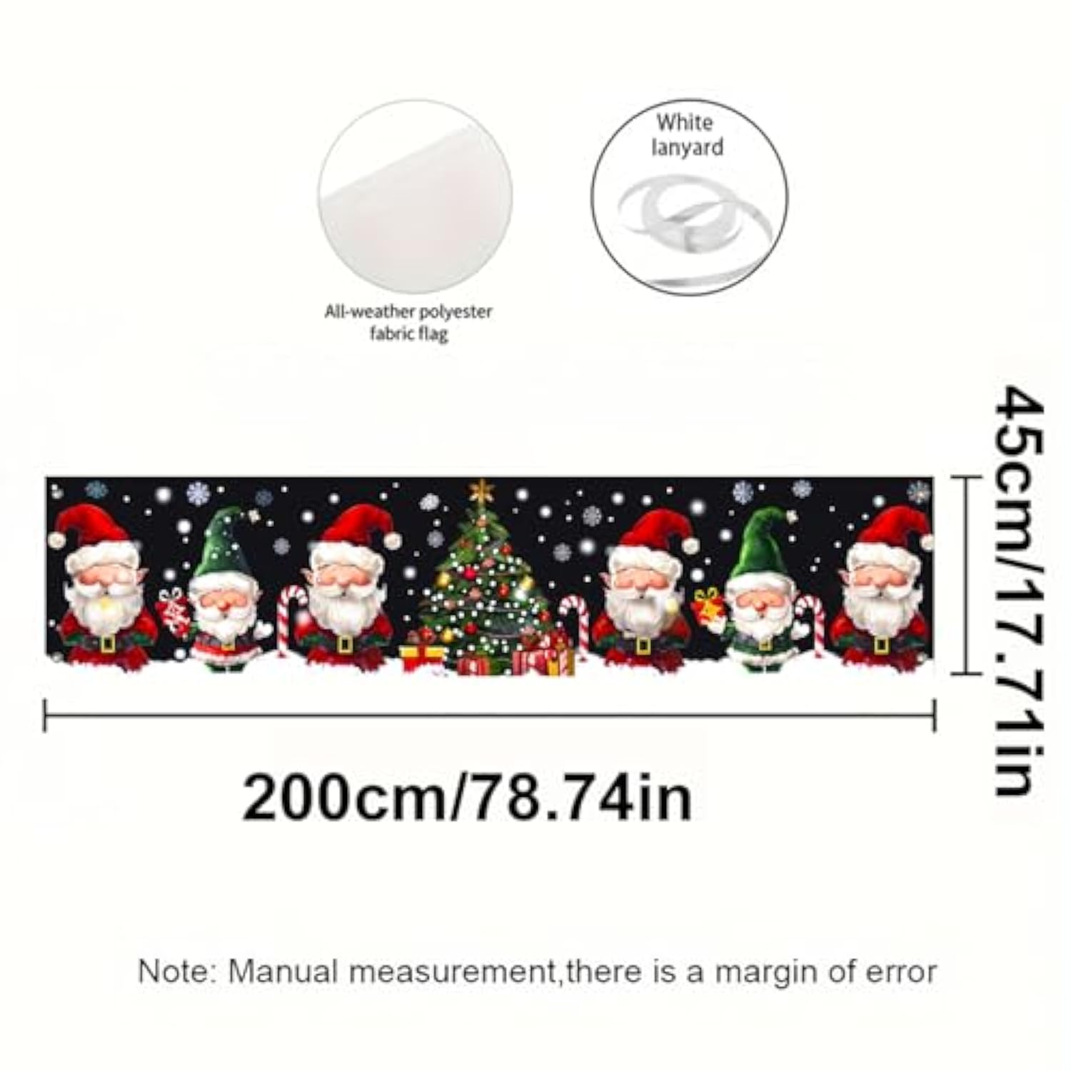 Merry Christmas Large Banner Scroll Streamer Banner Festive Winter 79X18 Inch Wonderland Wall Decor Home Office Party Supplies Slogan Banners Decration Scroll Gift For Girls Boys