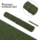 Distressed Leather Desk Mat - Non-Slip Pu Desk Pad For Office And Home - Desk Organization And Accessories - Ideal For Large Mouse Pad And Desk Mats On Top Of Desks(Forest Green,31.5"X 15.7")