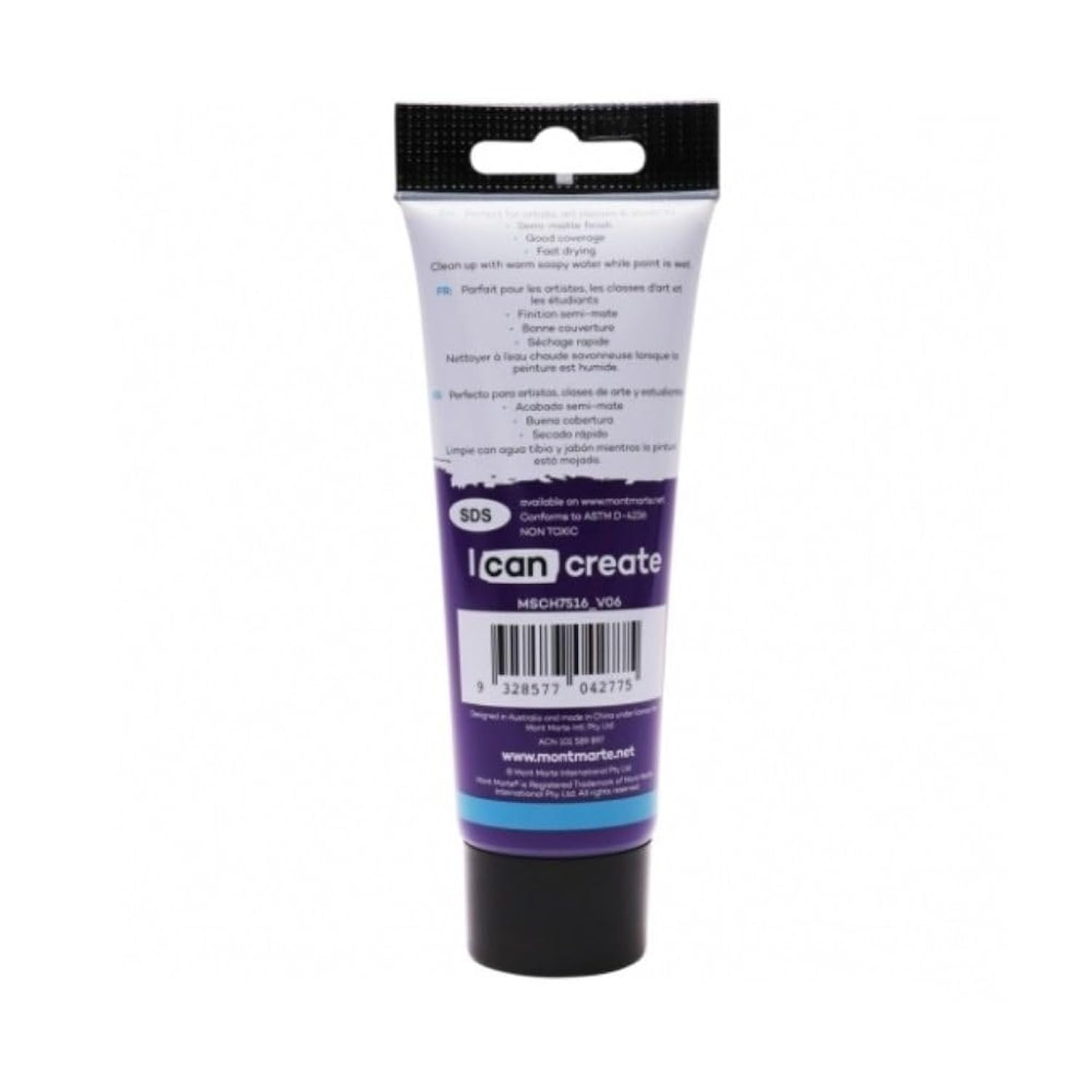Acrylic Paint, Purple, Semi-Matte, 75Ml, Pnt0207