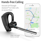 Bluetooth Headset 5.2 with CVC8.0 Dual Mic Noise Cancelling Bluetooth Earpiece 16Hrs Talktime Wireless Headset for Truck Driver iPhone Android Cell