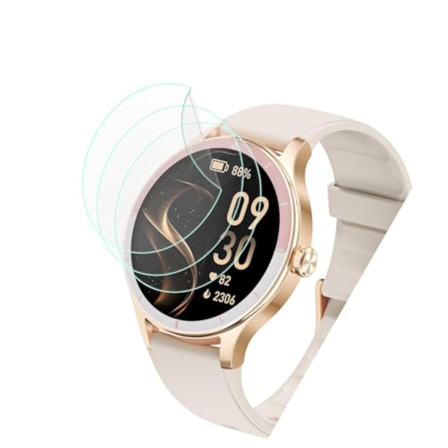 For Toobur Smart Watch Dr06 Screen Protector 1.27" [3 Pack] Hd Clear Soft Pet Film [Anti-Fingerprint] [Anti-Scratch] [Bubble Free] Compatible For Fitpolo Toobur Smartwatch Dr06