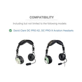 Lambskin Ear Pads Cushion Compatible With David Clark Dc Pro-X2, Dc Pro-X Aviation Headsets, Including Thicker & Softer Ear Seals, 3 Mic Muffs