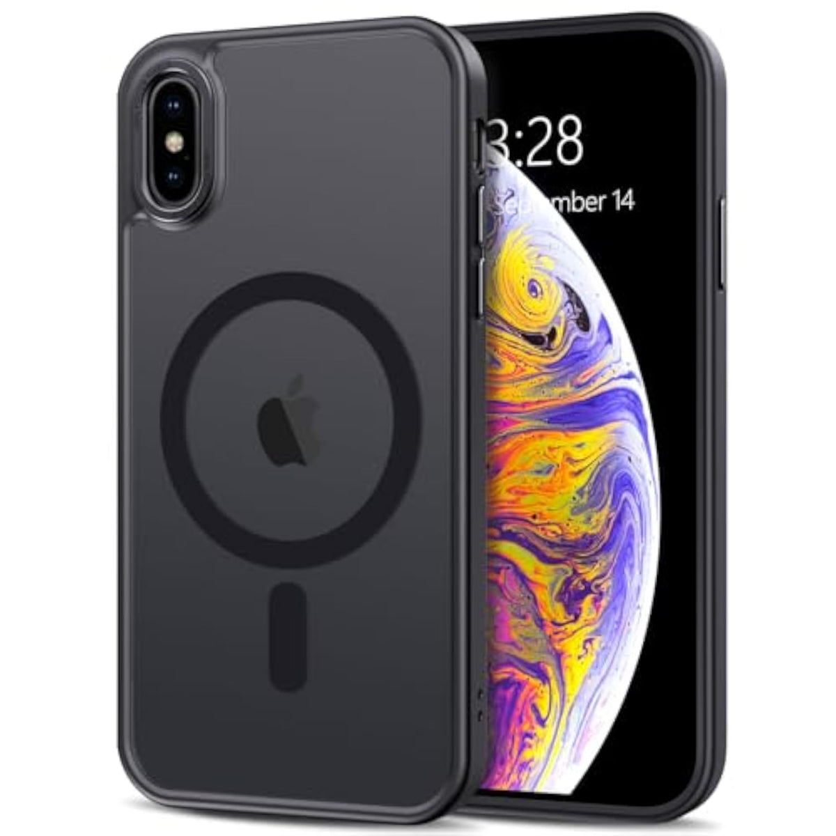 Magnetic Phone Case Compatible with MagSafe for iPhone X and iPhone Xs - Black