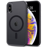 Magnetic Phone Case Compatible with MagSafe for iPhone X and iPhone Xs - Black