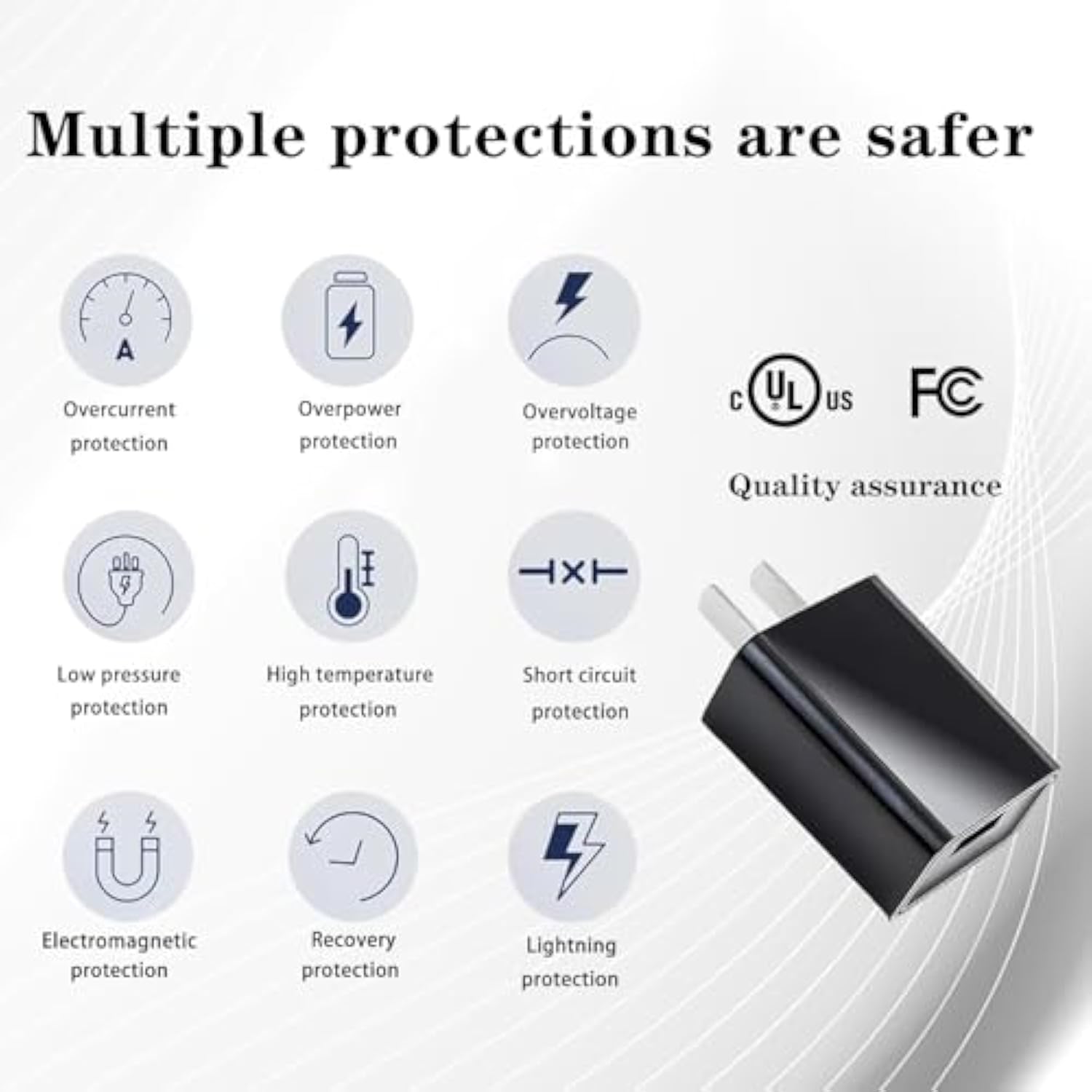 Usb Wall Charger 5V 2A Power Adapter Usb C Cable Universal Charging For Samsung Htc Moto Smartphone, Beats Flex Headphones, Jbl Wireless Bluetooth Earbuds And Other Type-C Device