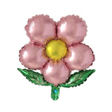 8 Pcs Beautiful Flower Foil Balloons, 18Inch Floral Balloons For Weddi