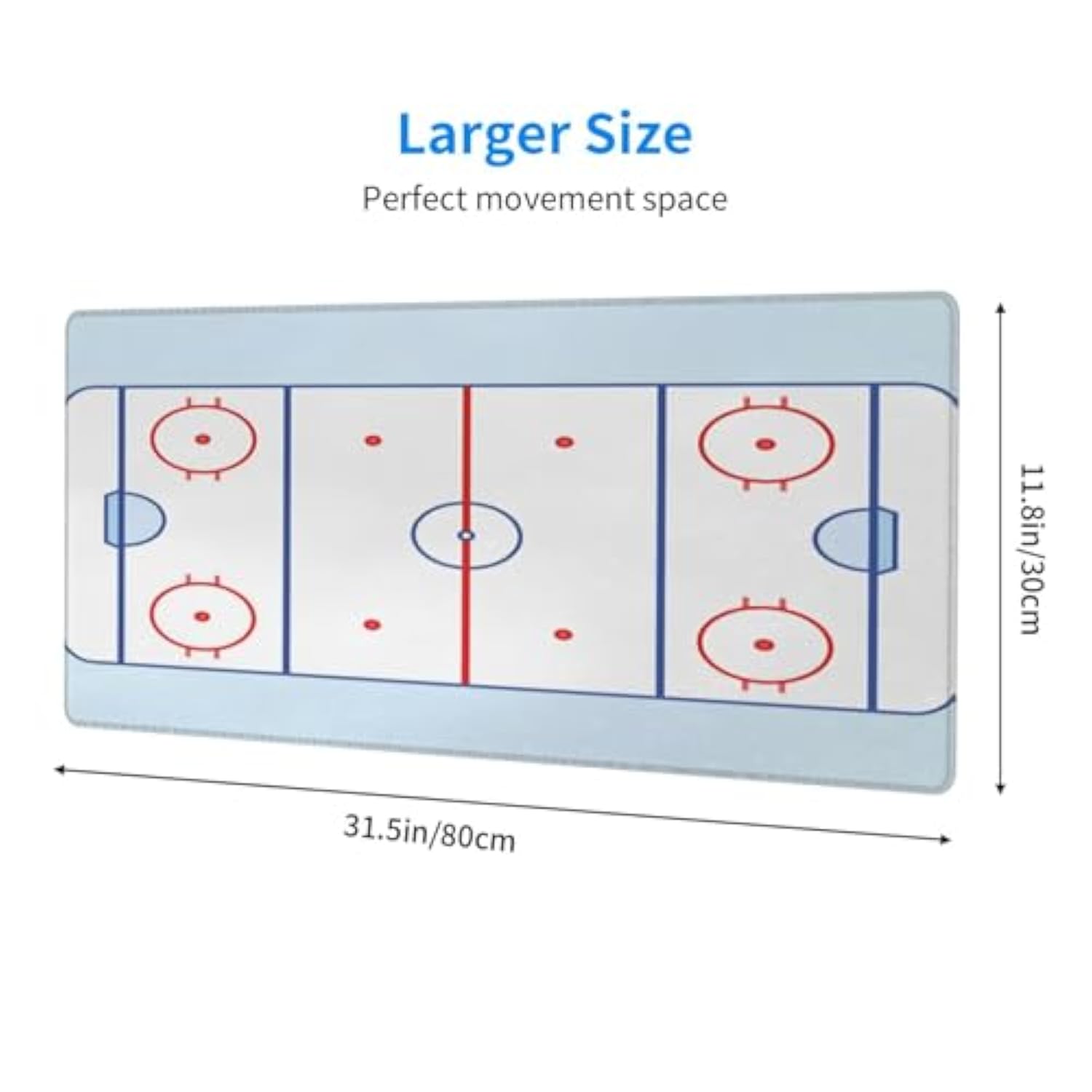 Large Mouse Pad Hockey Field Mouse Pads, Xxl Extended Keyboard Mousemat Big Desk Mat Gaming Mousepad For Home Office Accessories