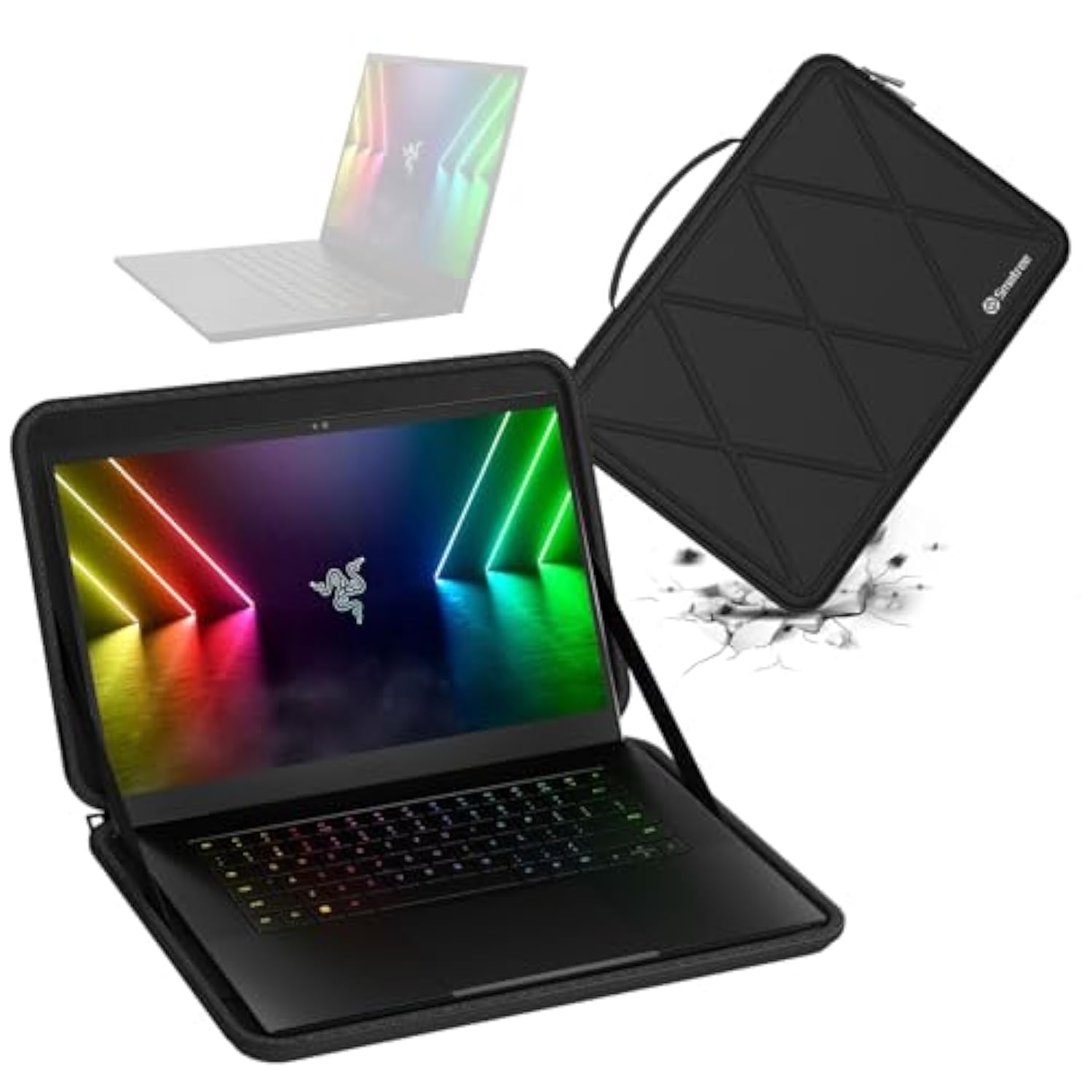 Smatree Hard EVA Protective Sleeve Case Compatible for 15.6 inch Razer Blade 15 2022/2023 Laptop and Anti-Shock Notebook Bag (X8275)