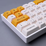 Pbt Dye-Sub Keycaps 138 Keys Xda Profile Honey Milk Keycaps Set Fit For 61/64/87/104/108 Mechanical Keyboard Cherry Mx Switches