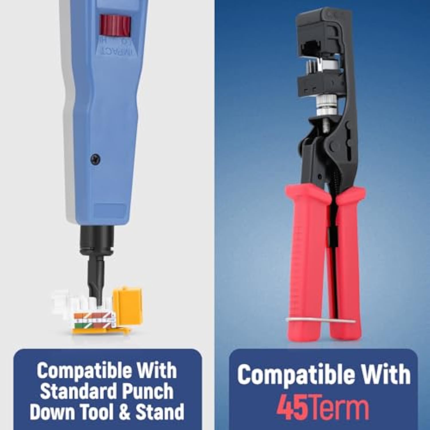 45° Angled Cat6 Keystone Jack In Yellow - Slim Profile Rj45 Ethernet Connector