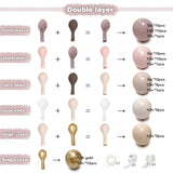 Dusty Pink Beige Balloon Arch Kit: Double Stuffed Boho Party Garland