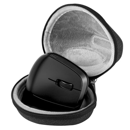 Ergonomic Mouse Case, Compatible With Razer Pro Click V2 Vertical, Hard Shell Travel Carrying Case (Dark Gray)
