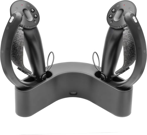 Magnetic Charging Dock/Stand Holder And Organizer For Valve Index Vr Controller (Black)