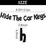 "Hide the Car Keys" Glitter Banner: 15th & 16th Birthday Party Decor
