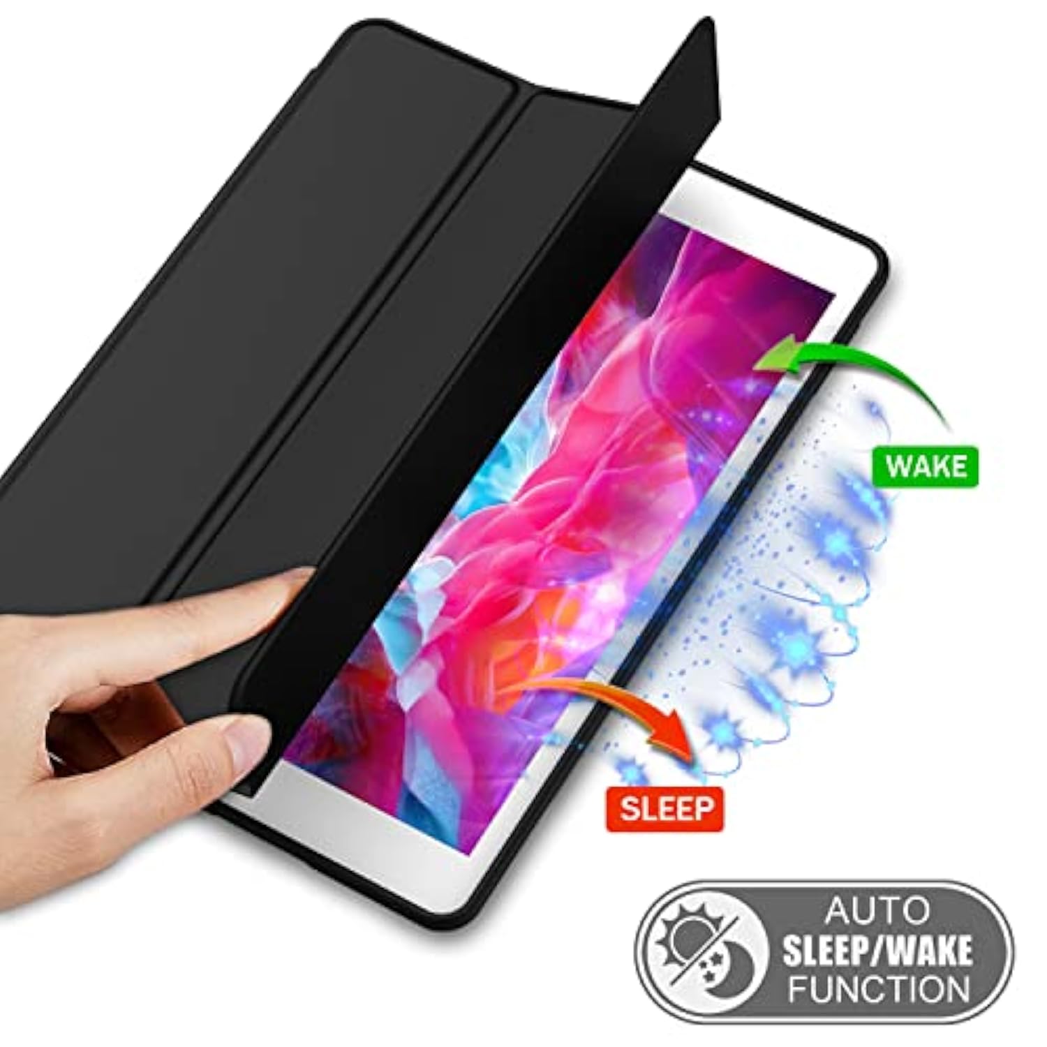 Ipad 9.7 Case (2018/2017 Model, 6Th/5Th Generation), Smart Cover With Pencil H