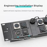 5Pcs Usb3.0 D Series Panel-Mount Connector,Waterproof Usb Port Socket 86 Panel